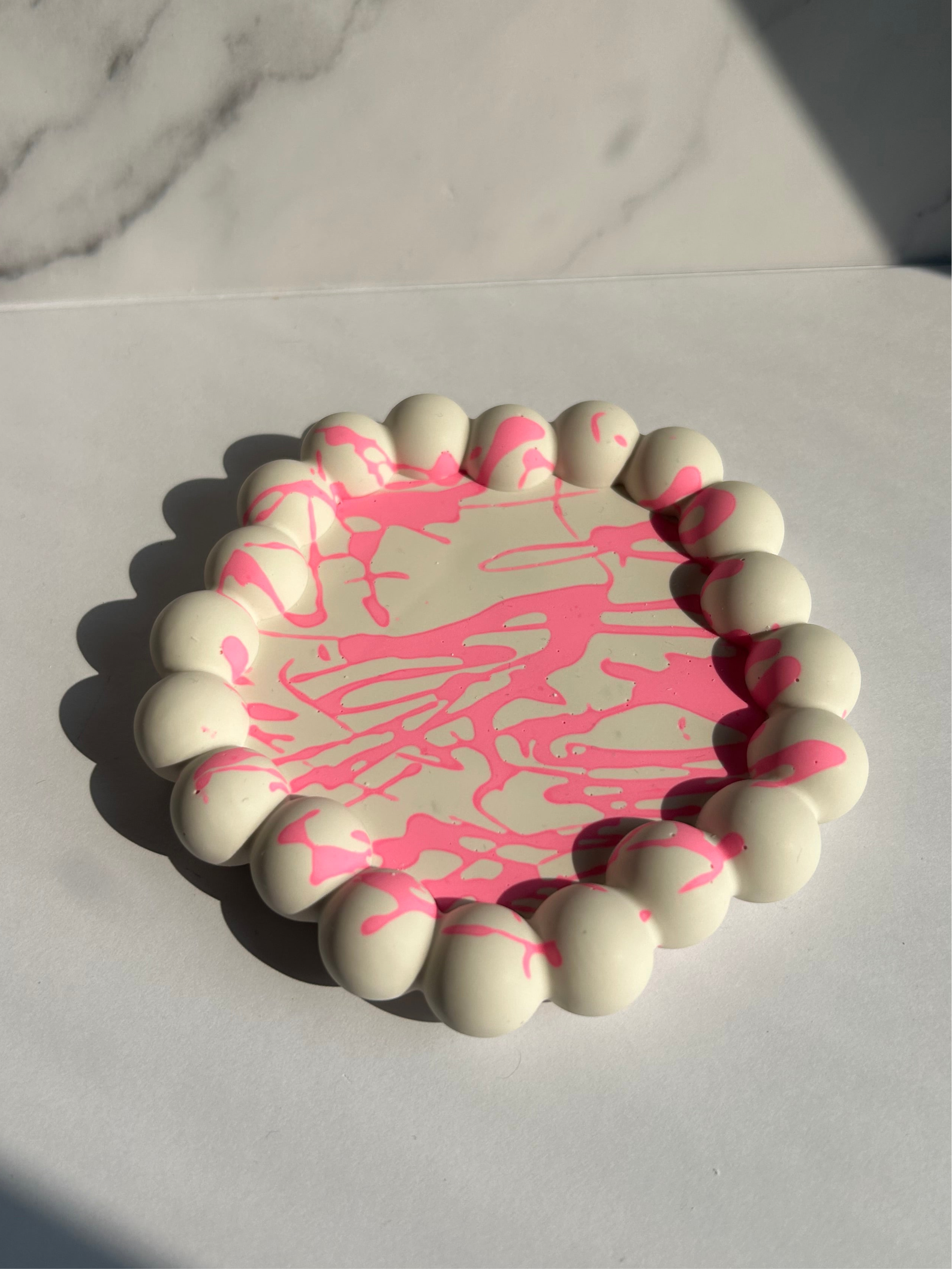 Bubble-Untersetzer Neon-Pink