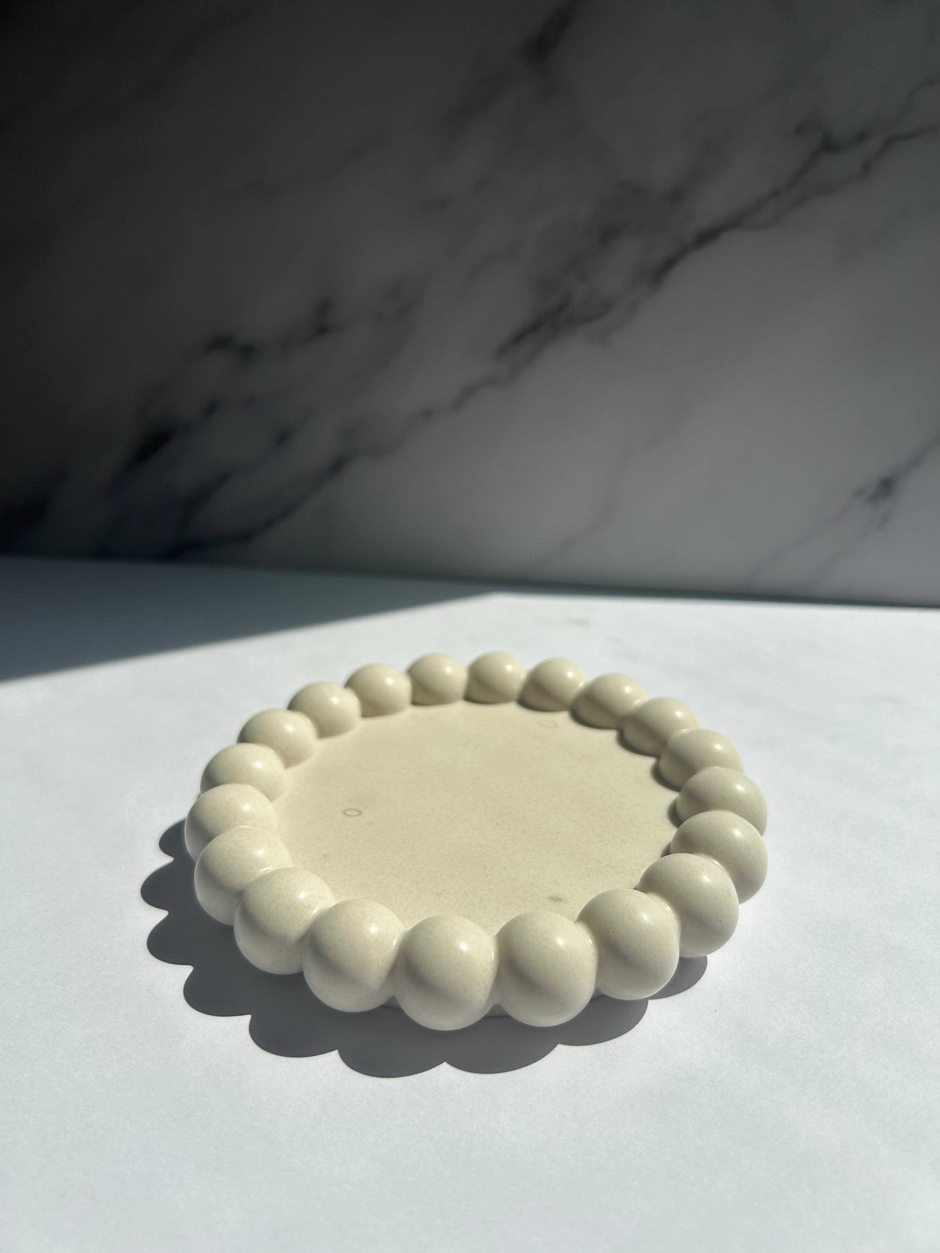 Bubble-Untersetzer - Cream-White