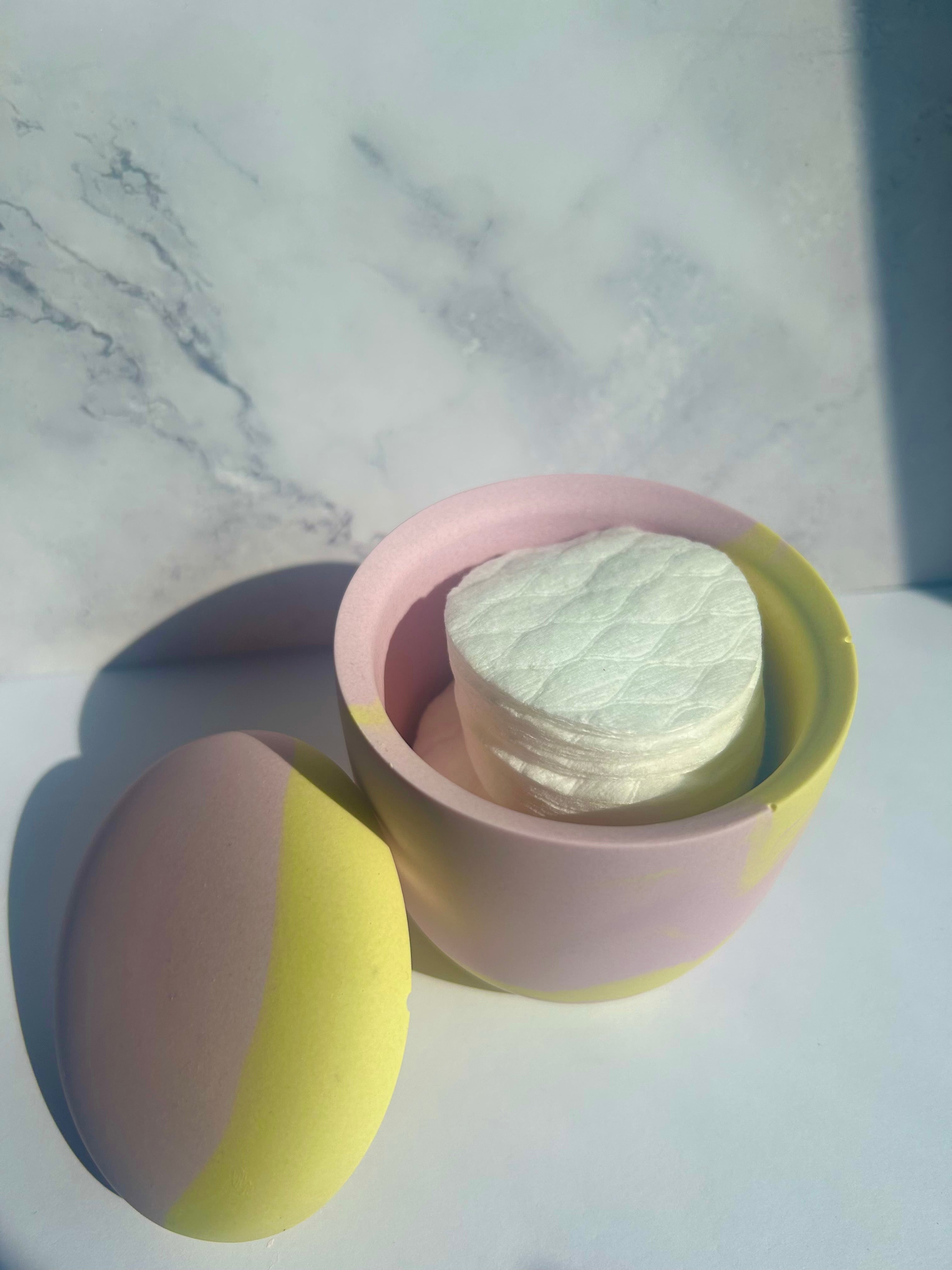 Ovale Dose - Rosé-Yellow