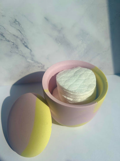 Ovale Dose - Rosé-Yellow