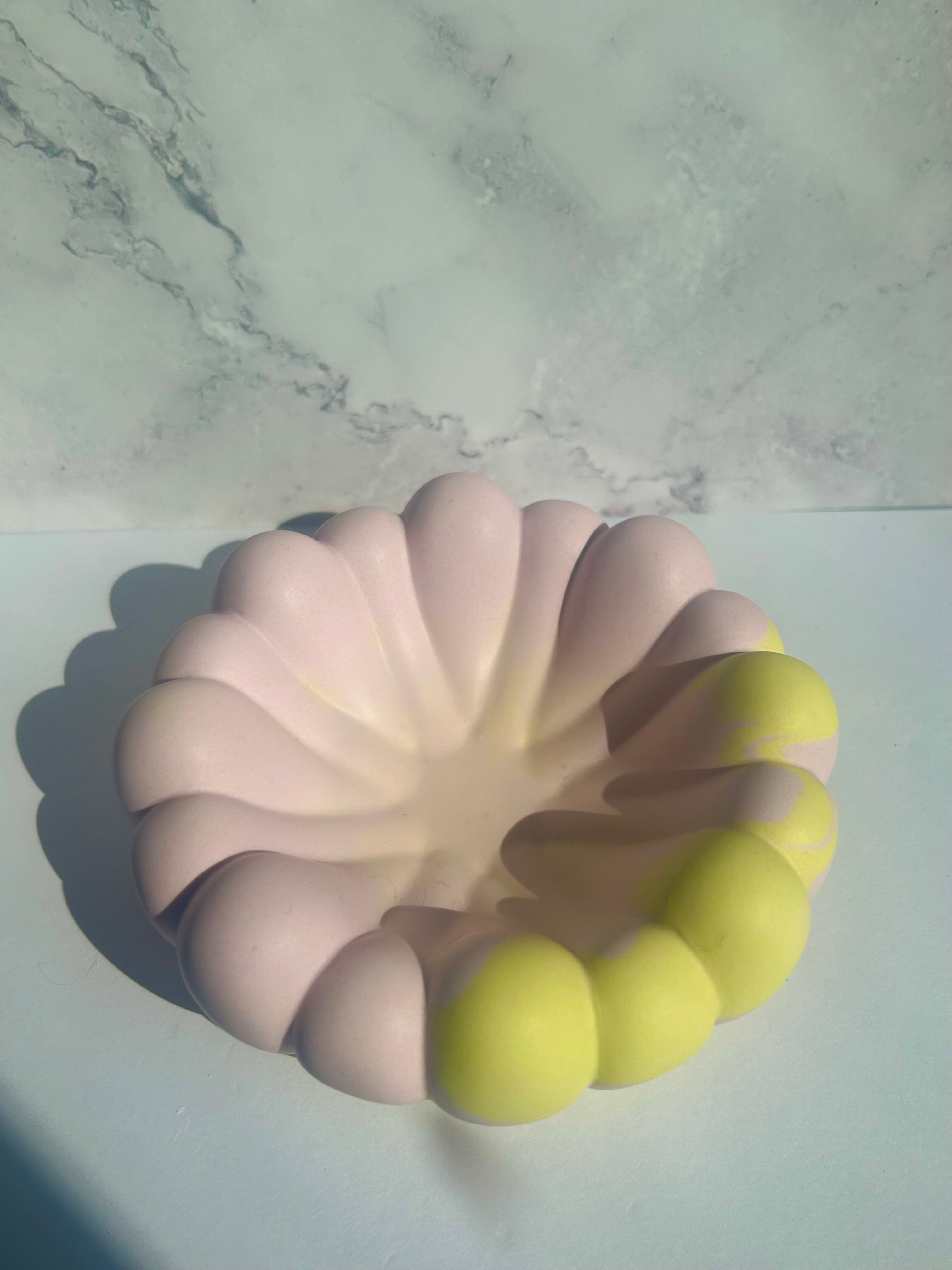 Dekoschale - Rosé-Yellow