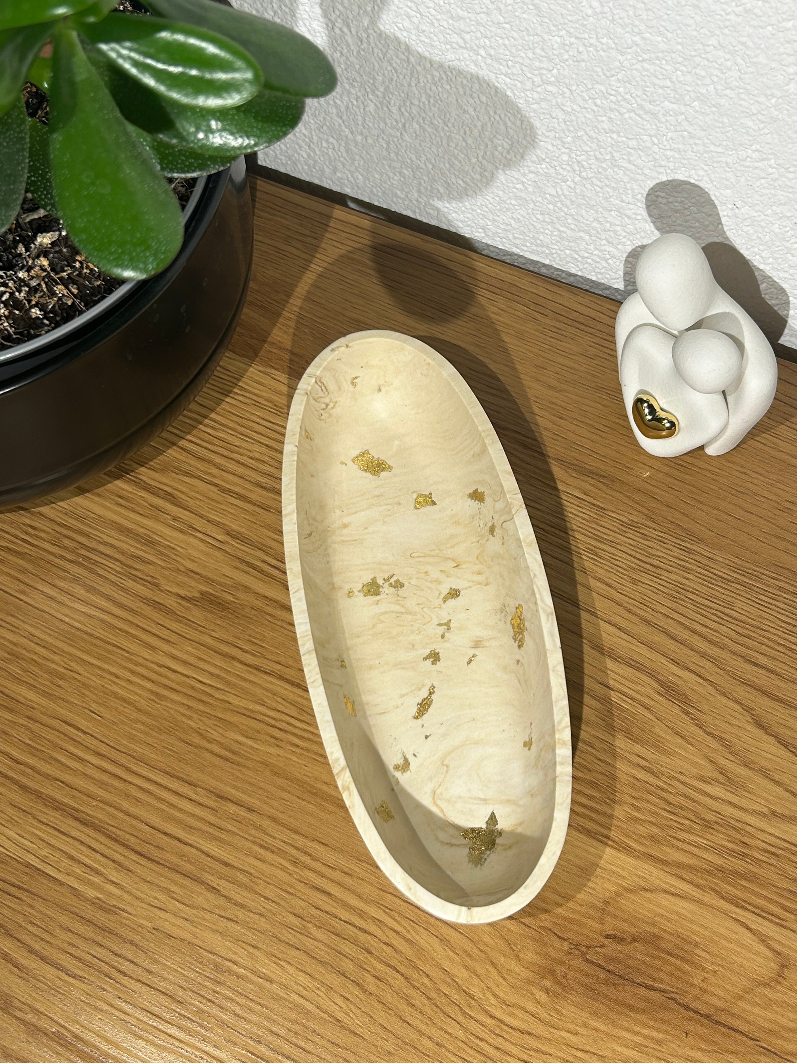 Dekoschüssel - Beige Gold