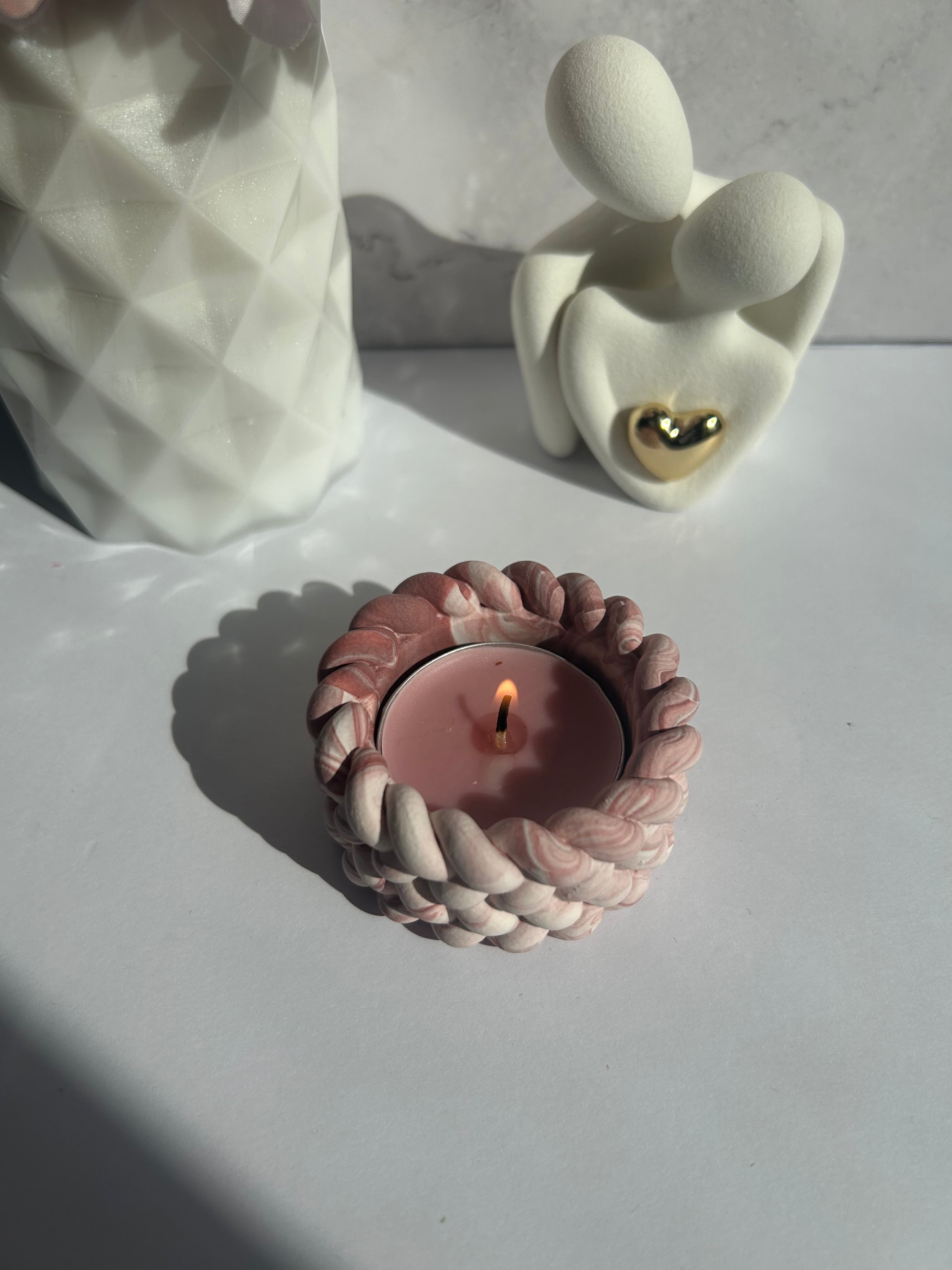Teelichthalter Terracotta
