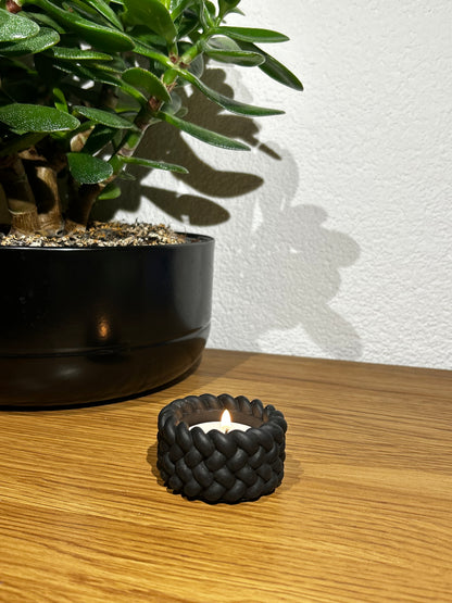 Teelichthalter Schwarz