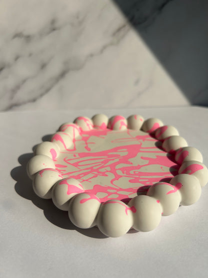 Bubble-Untersetzer Neon-Pink