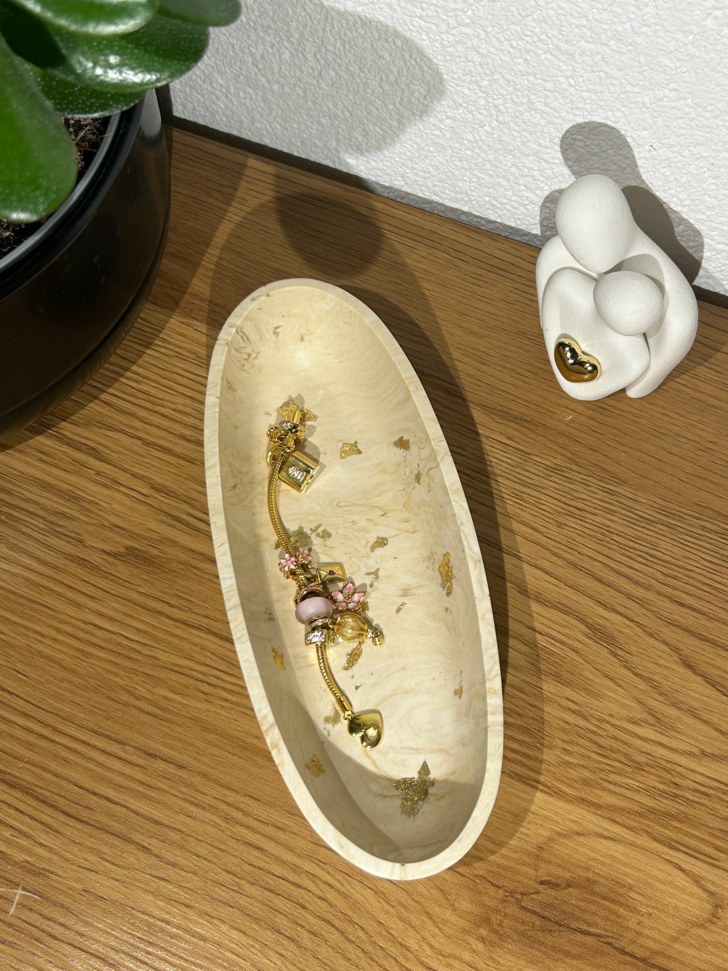 Dekoschüssel - Beige Gold