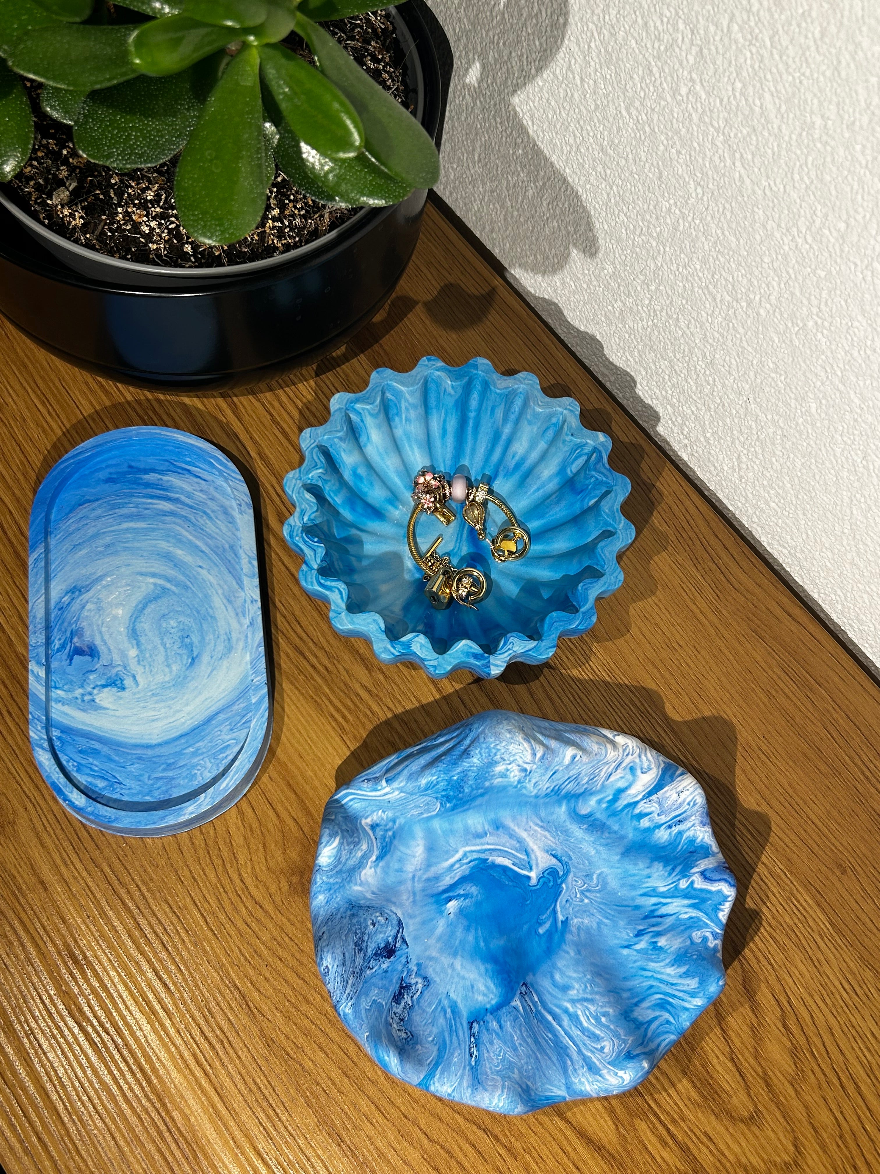 Muschelschale - Blau