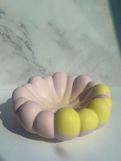 Dekoschale - Rosé-Yellow