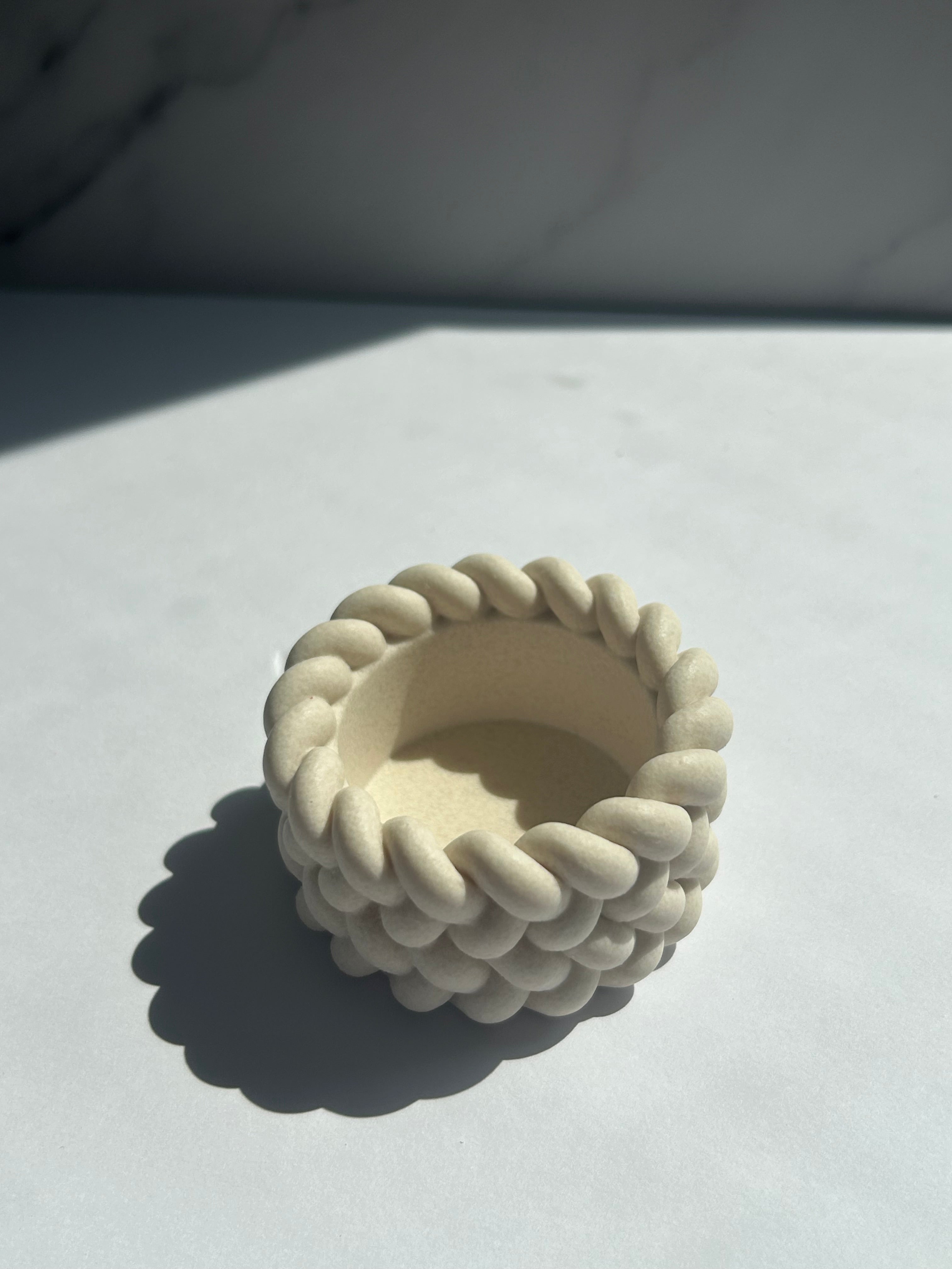 Teelichthalter - Cream-White