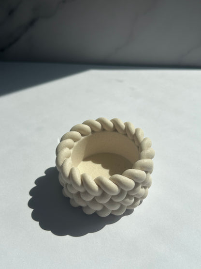 Teelichthalter - Cream-White