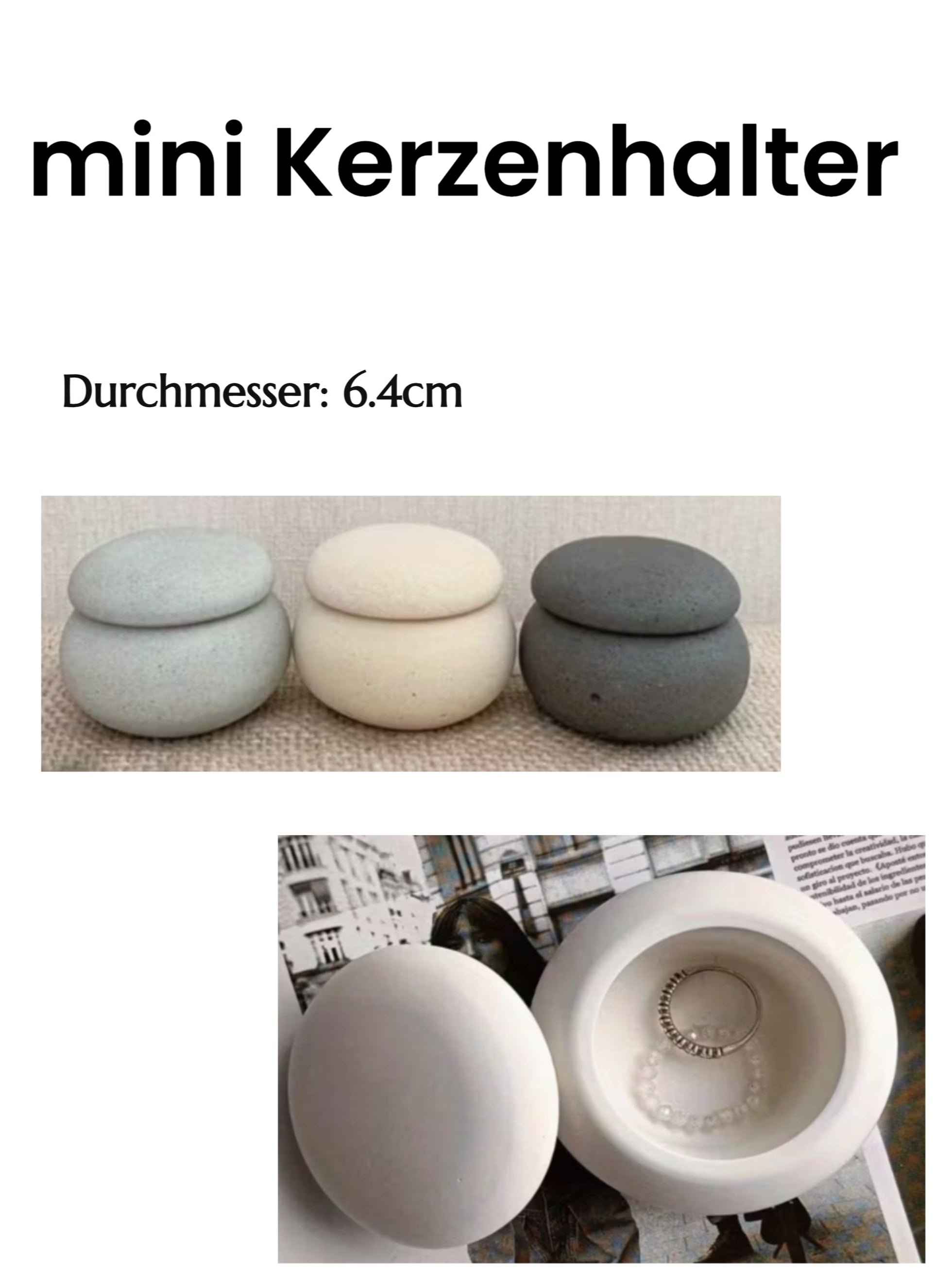 Mini Kerzenhalter - Wunschanfertigung