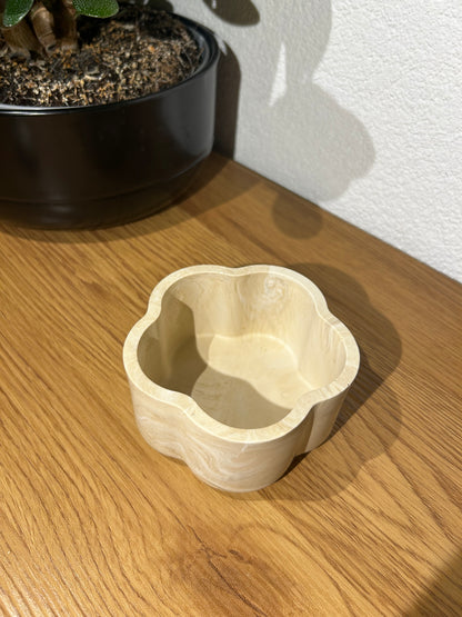 Blumendose - Beige